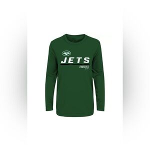 NFL Team Apparel Little Kids' New York Jets Engage Green Long Sleeve T-Shirt